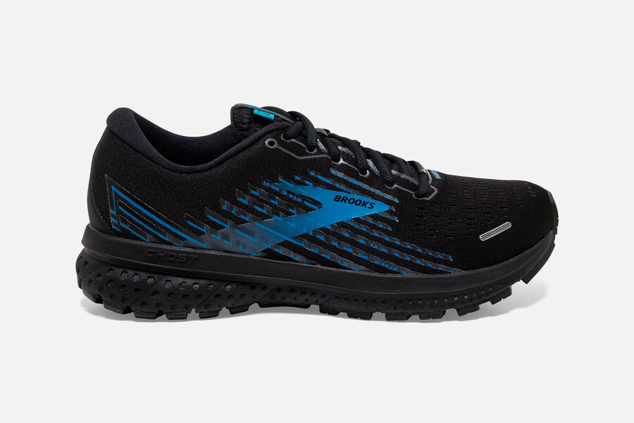 Brooks Ghost 13 GTX Road Running Shoes Mens Black/Blue 913574-CVL